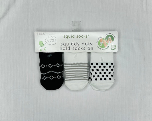 Squid Socks - Polka Dot 3 pack (0-6 months)