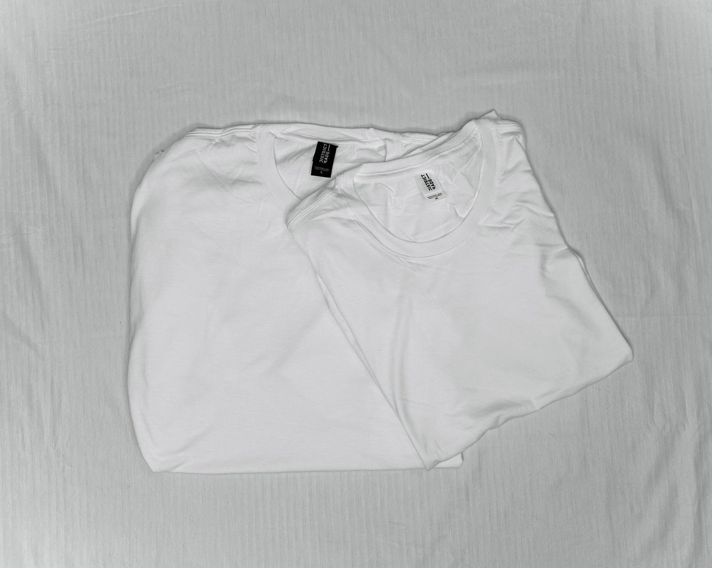 District - White Perfect Tri Tee